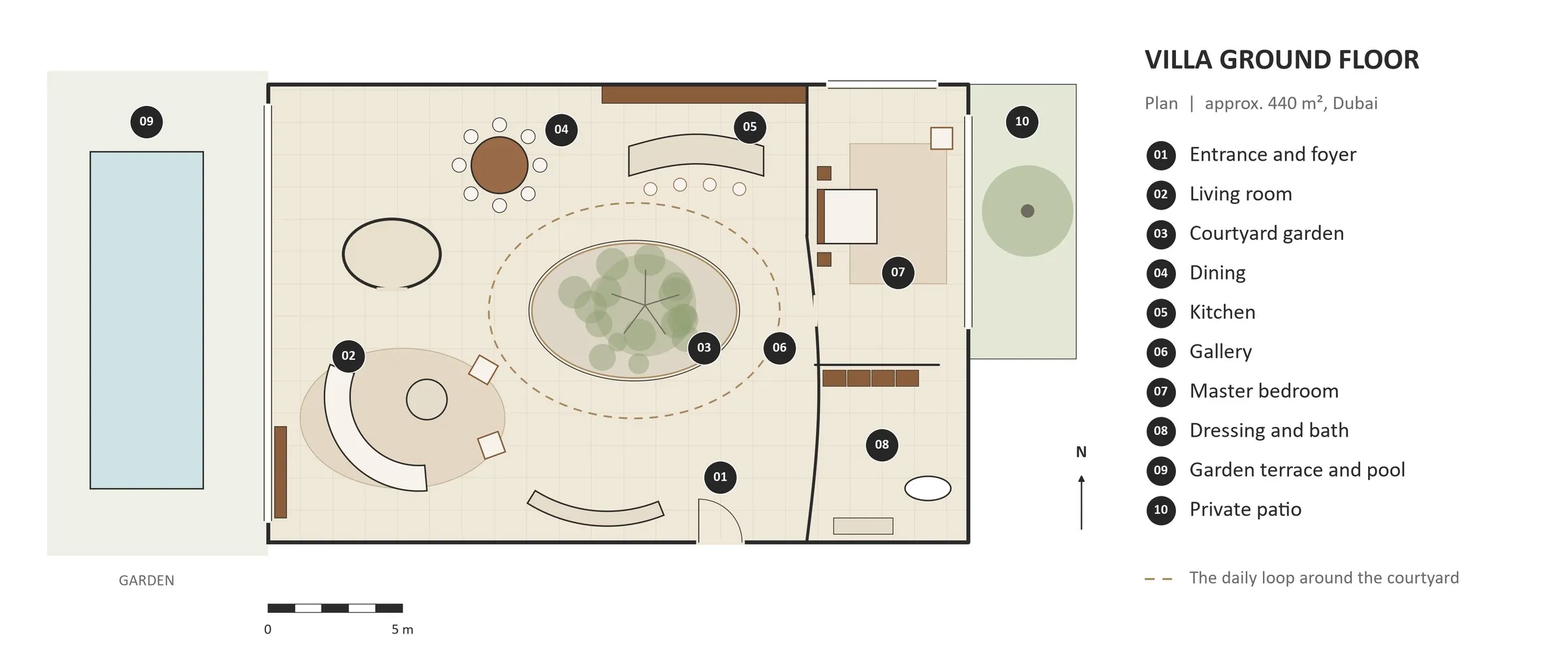 Villa ground floor plan